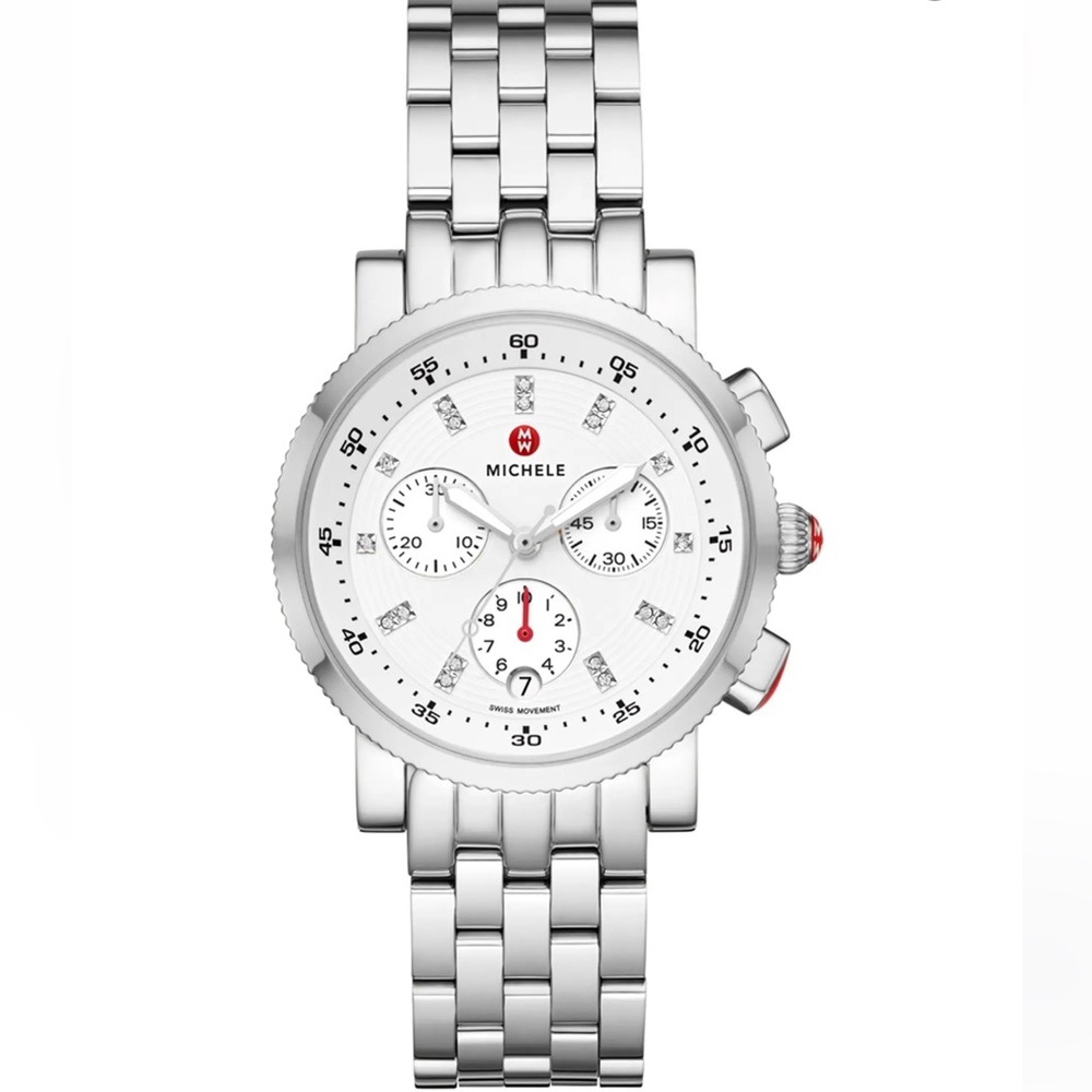 MICHELE Women's Stainless Sport Sail Watch
